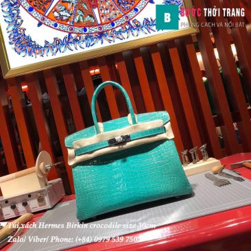 Hermes Birkin crocodile full handmade size 30cm (1)