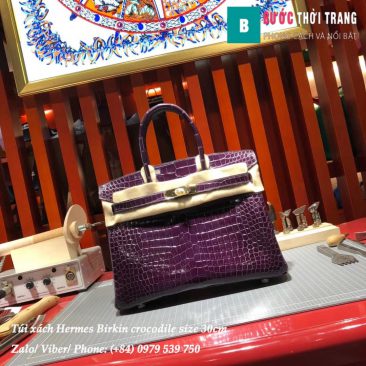 Hermes Birkin crocodile full handmade size 30cm (14)