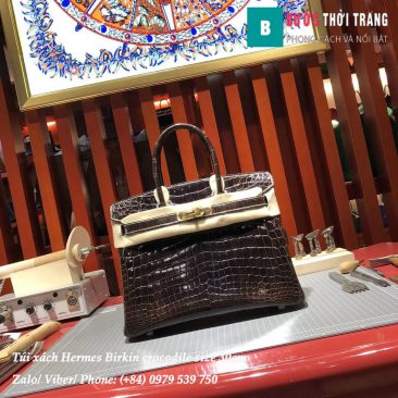 Hermes Birkin crocodile full handmade size 30cm (49)