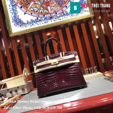 Hermes Birkin crocodile full handmade size 30cm (55)