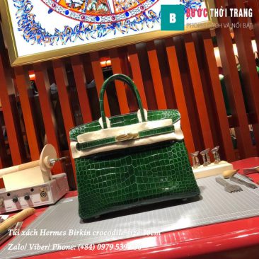 Hermes Birkin crocodile full handmade size 30cm (7)