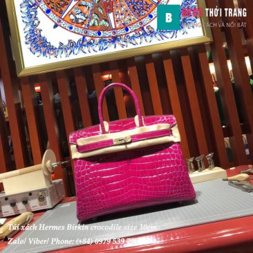 Hermes Birkin crocodile full handmade size 30cm (76)