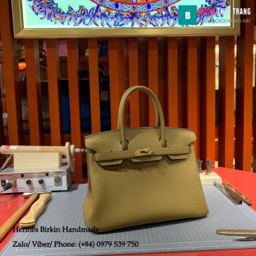 Túi xách Hermes Birkin bản handmade thủ công da togo (6)