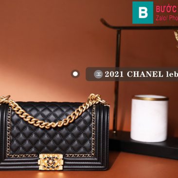 Túi xách Chanel Leboy viền xích (1)